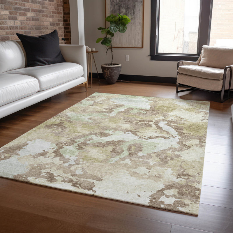 Tapis intérieur / extérieur brun Branza , 8' x 10'