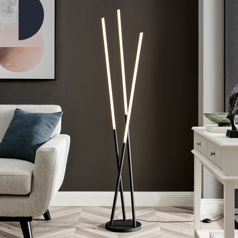 Lites 63.5'' LED Novelty Floor Lamp, Black