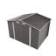 10 FT Spacious Outdoor Metal Storage Shed with Lockable Door, Air Vent & Clear Window, Grey-114887813