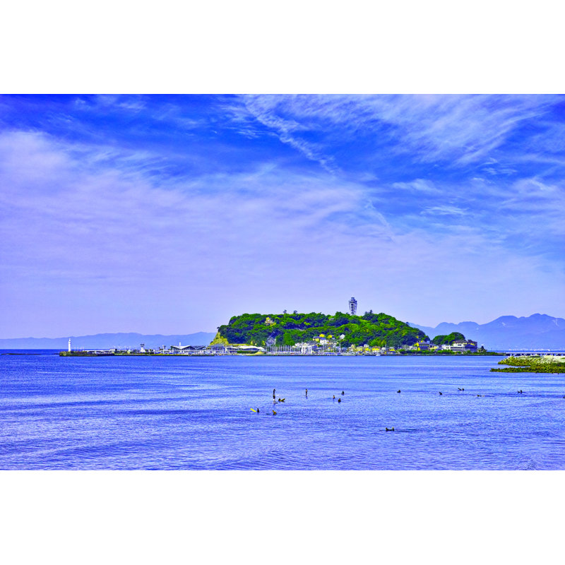 Enoshima by 7maru - Wrapped Canvas Print, 81cm H x 122cm W