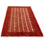 Tapis rouge / beige en laine noué à la main