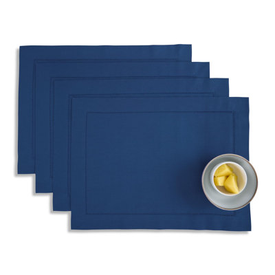 Cotton Linen Hemstitch - 100% Pure Placemats