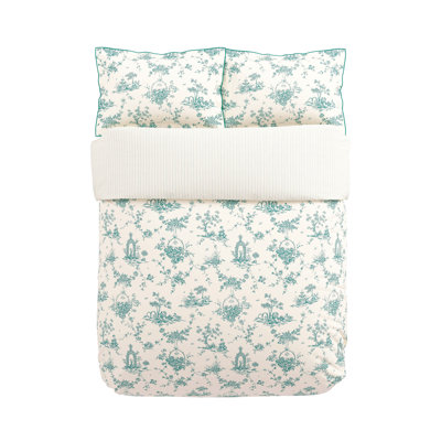 Chinese Magpie Cotton Toile Duvet Cover Set