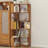6 Tier Freestanding L-Shaped Corner Bookshelf For Living Room, Bedroom, Wooden Bookcase With Anti-Drop Panle And Anti Tipping Device, Display Shelf Open Storage Rack Organizer For Home Office DARK OAK-808739378