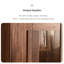 Armoire à vin en bois de noyer noir 35,83 po