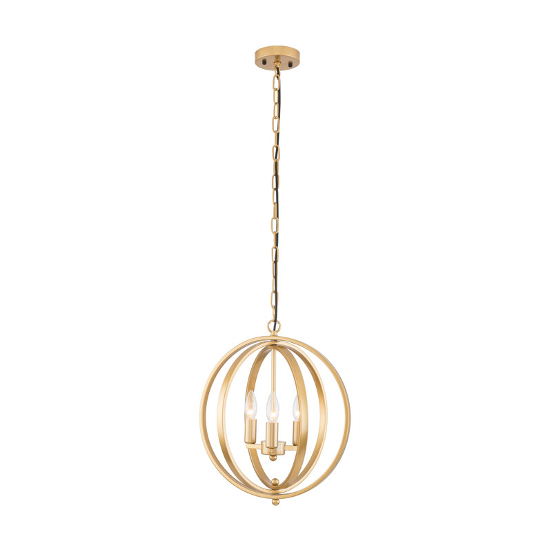 Luminaire suspendu lustre 3 lumières Modern Cage