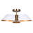 DAXTON 20 In. 3-Light 60-Watt Contemporary Matte White Semi-Flush Mount With Matte White Metal Shade