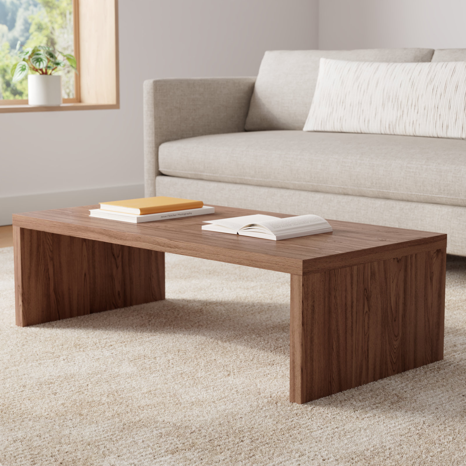 Carson Coffee Table, Walnut
