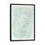 « baies branches », impression sur toile tendue en turquoise doré-72689856-72689857-72689859