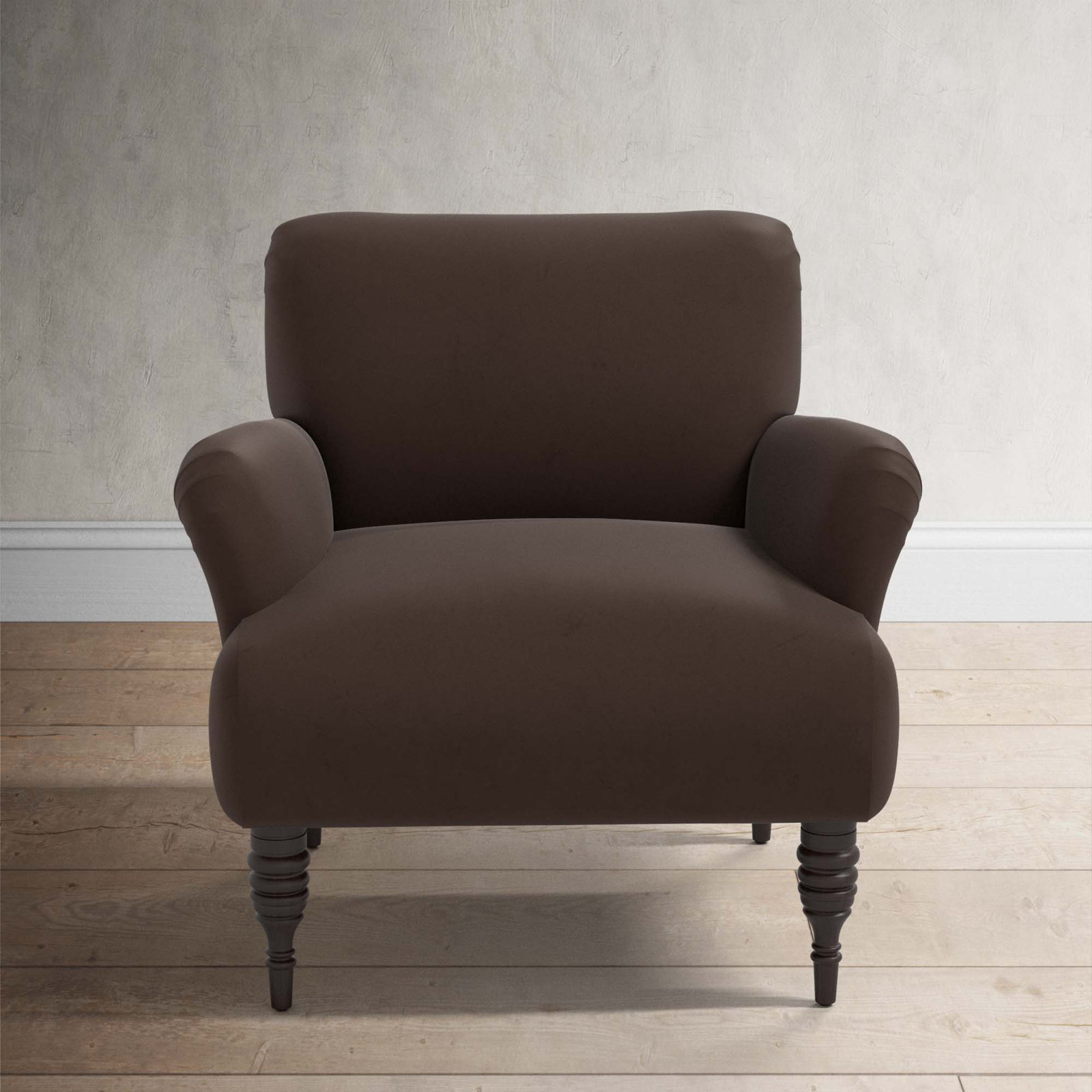 Allura Armchair, Classic Chocolate Velvet