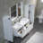 Artesian 48'' Double Bathroom Vanity with Ceramic Top
