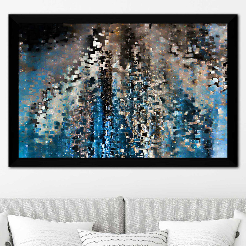 «Psalm 46: 2 We Will Not Fear» par Mark Lawrence - reproduction, H 27,5 po x l 39,5 po x P 0,75 po, Cadre noir
