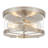 Alixandra 2-Light Flush Mount Clear Glass Ceiling Light with Metal Frame-78105888