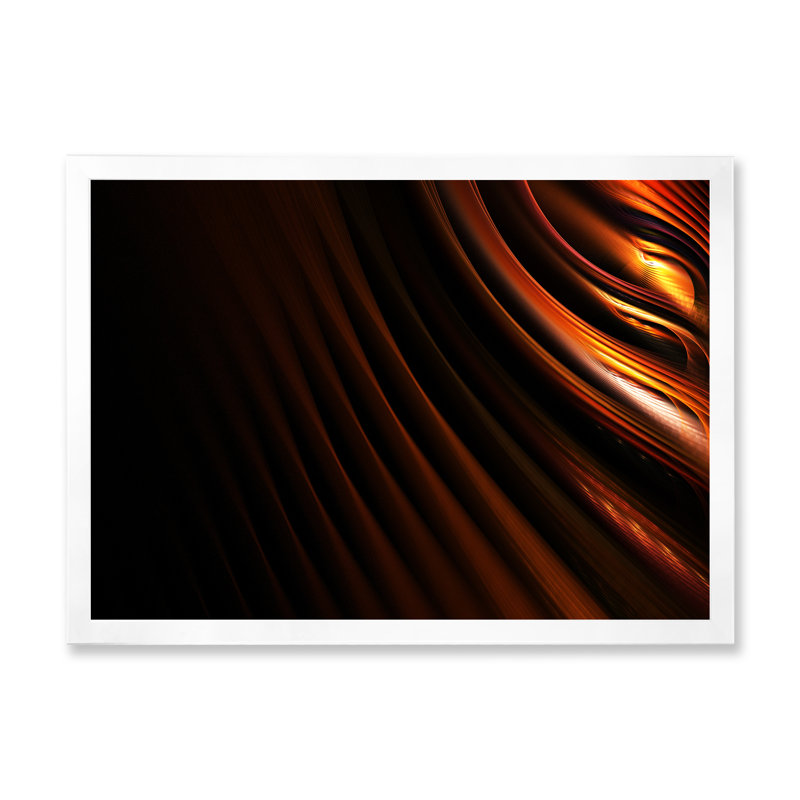 Conception abstraite artistique en rouge et noir, Cadre d'angle fermé blanc, H 24 po x l 36 po x P 1 po