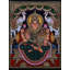 Gajalakshmi: la forme de la déesse Lakshmi Tanjore | Couleur traditionnelle avec or 24 carats | Avec cadre
