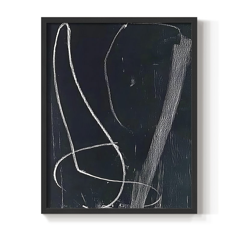 "ABSTRACT Series DCVII" par J Paul, Noir, H 29 po x l 23 po