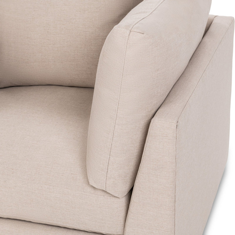 Audrey Upholstered Swivel Armchair, Dawn Twine Performance Upholstery