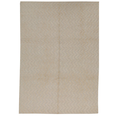 Linen Chevron Area Rug