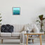 «Gradient Turquoise Brushed Composition» par Allie Corbin - peinture sur toile-831560249-831560248
