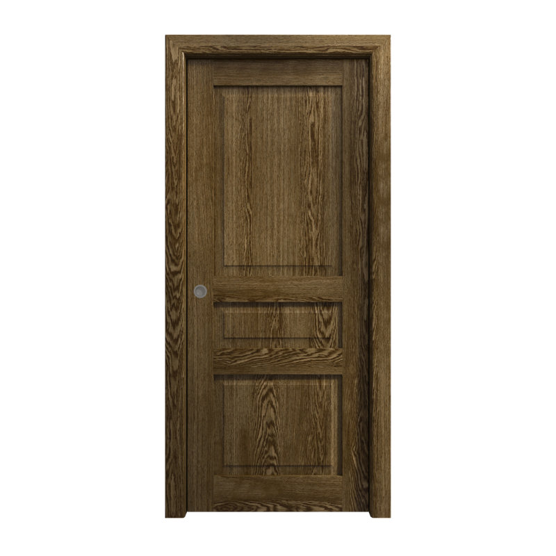 Porte coulissante à poche | Ego 5012 | Ensemble de quincaillerie de rail | Portes intérieures modernes en bois massif pour chambre à coucher
