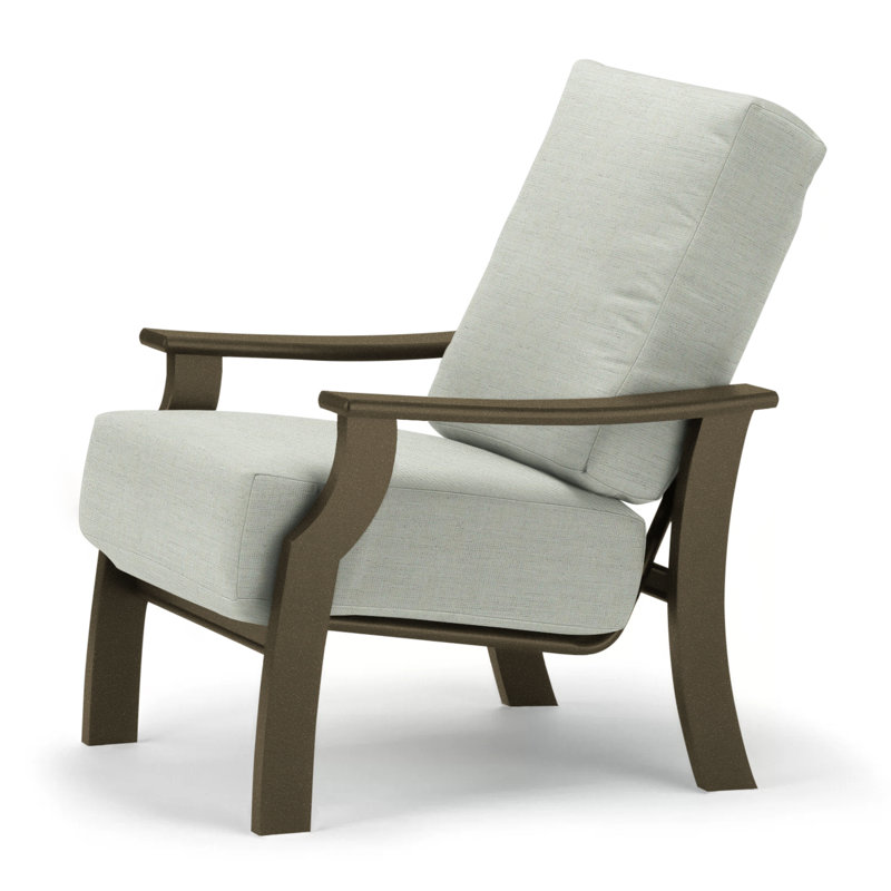 St. Catherine Outdoor Lounge Chair, Textured Beachwood, Wren