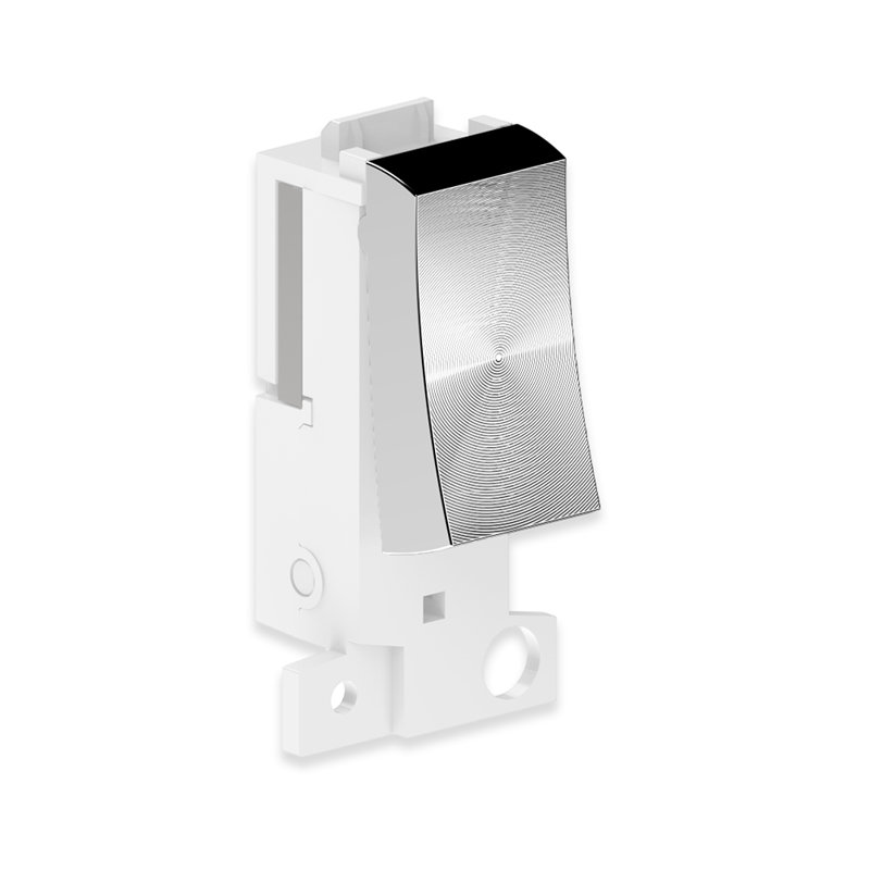 Ener - J Wireless Kinetic Grid Switch 1 Gang Self Powered Satin Chrome