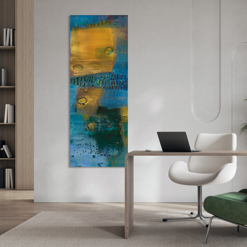 Reedy Blue I - impression sans cadre sur verre