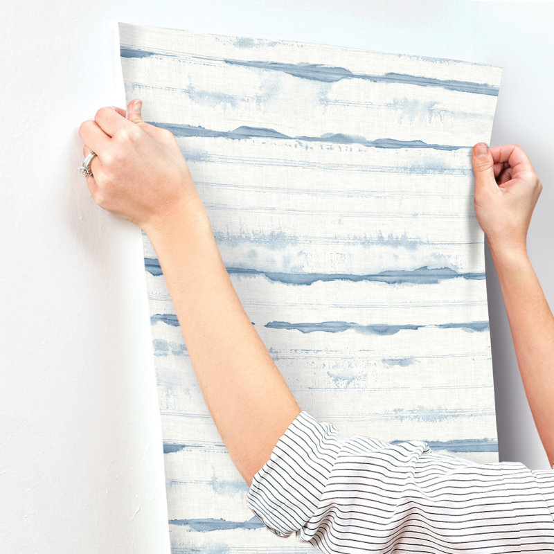 Folly Zen Swirls Wallpaper, Blue