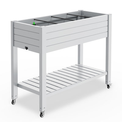WORACO Kioneli Elevated Garden Bed Raised Planter for Outdoor Indoor Without Wheels