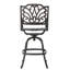 Tabouret de bar pivotant en aluminium moulé
