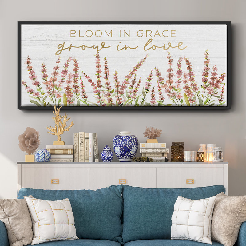 Grow in Love - Toile encadrée, H 20 po x l 50 po