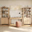 Ensemble de bureau 3 pièces, bureau de 47 po et ensemble de 2 bibliothèques