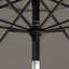 Parasol de marché octogonal en aluminium noir 9 pi avec bouton poussoir et manivelle Pacifica-88155914
