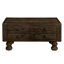 Table basse rectangulaire en bois massif pour le salon (y compris la table basse, sans les chaises)
