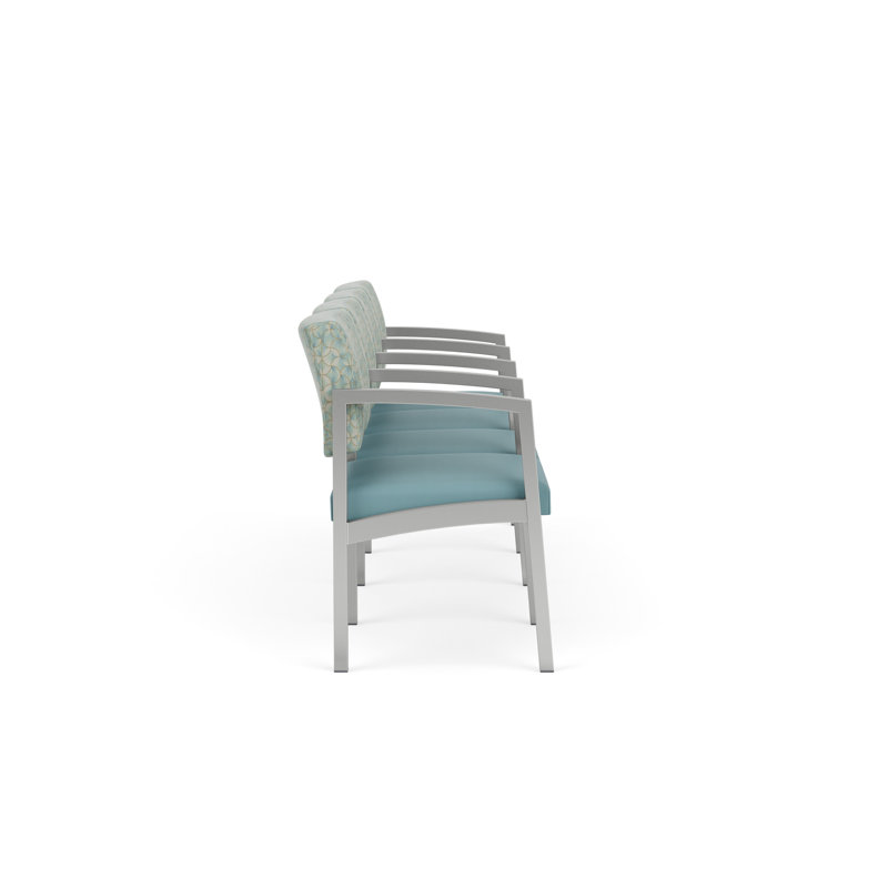 Structure en métal 4 places Lenox, Argent, Mousse de kaléidoscope - vinyle Sentry Channel