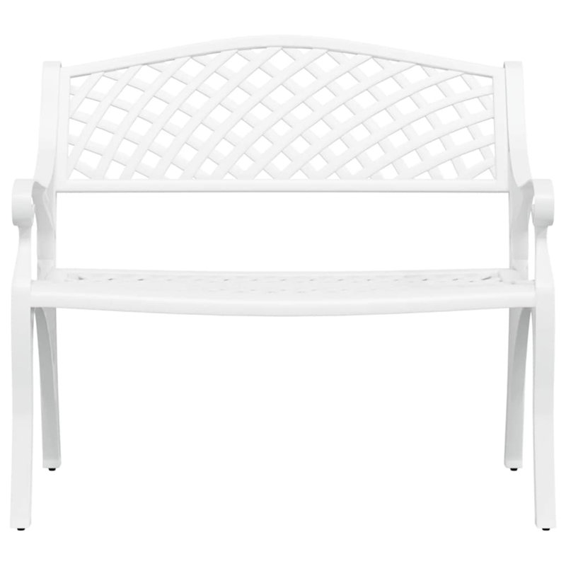 Abiah Outdoor Bench, White