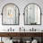 Avais Arch Metal Wall Mirror with Tilted Frame-599881854-581468784