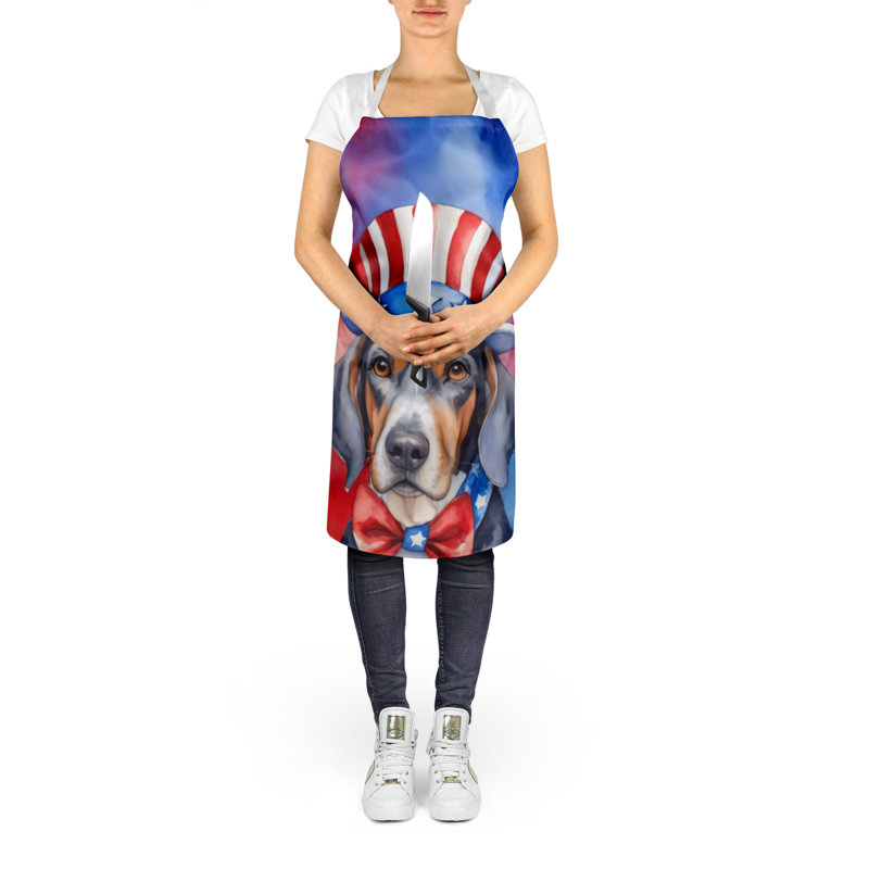 Patriotic American Apron, American English Coonhound