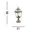 Casares Transparent Pier Mount Light