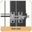 Dog Crate Furniture with 3 Doors for Large Medium Dogs-2054782704