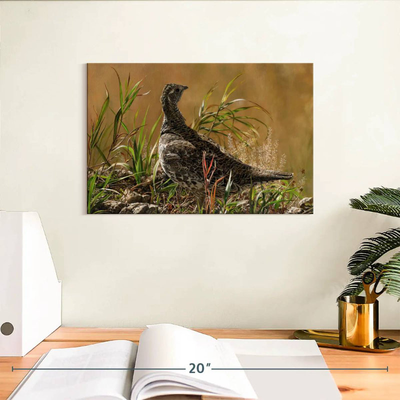 Female Blue Grouse, 8" H x 12" W