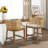 Handcrafted Rattan Counter Stool 25" H