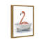 «Bathaign Flamingo», peinture sur toile à cadre flottant-119891397-58869375-58869376