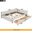 Lit plateforme en tissu d'ameublement-111461393