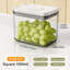 4-Piece 1L Airtight Pantry Storage Container Set – Clear Plastic Stackable Food Jars With Push Button Lids For Cereal, Baking Ingredients, Sugar, Snacks, Flour, Coffee & More