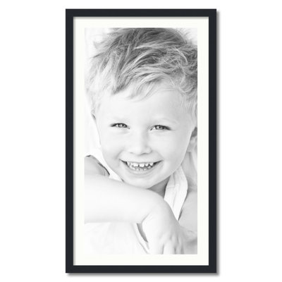 Cadre pour photo simple 18 po x 36 po en bois mat