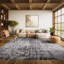 Tapis noir Riebe-1700353838