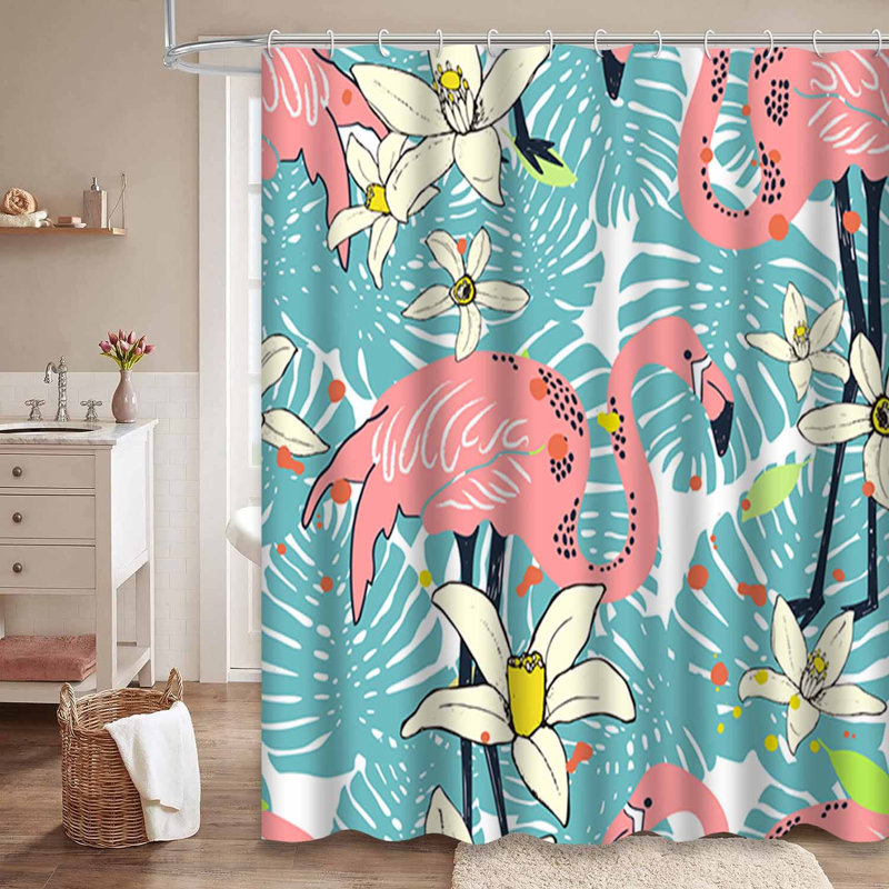 Rideau de douche imperméable avec 12 crochets, L 72 po x l 72 po