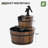 Garden Wooden Weatherproof 2-tier Floor Fountain-953468621