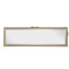 Console 39,5 "x 12" x 30,5 "dorée avec plateau en verre miroir, table d'entrée moderne pour vestibule de vestibule de salon
